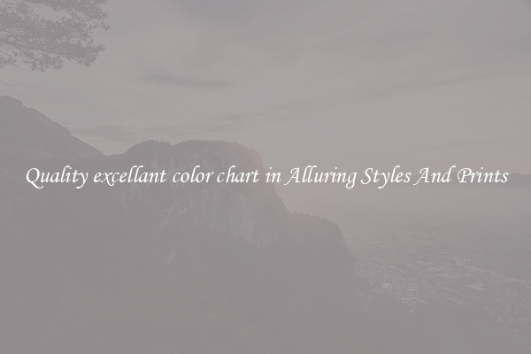 Quality excellant color chart in Alluring Styles And Prints