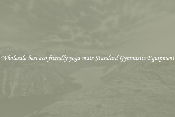 Wholesale best eco friendly yoga mats Standard Gymnastic Equipment
