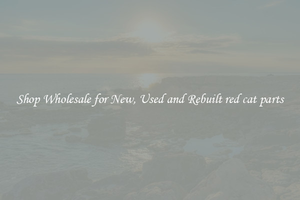 Shop Wholesale for New, Used and Rebuilt red cat parts