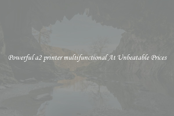 Powerful a2 printer multifunctional At Unbeatable Prices