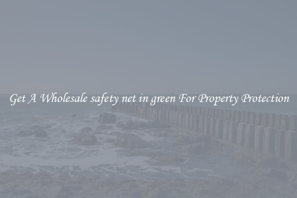 Get A Wholesale safety net in green For Property Protection
