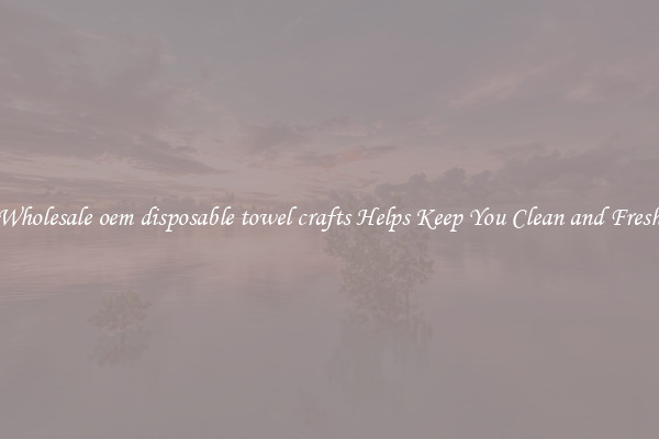 Wholesale oem disposable towel crafts Helps Keep You Clean and Fresh