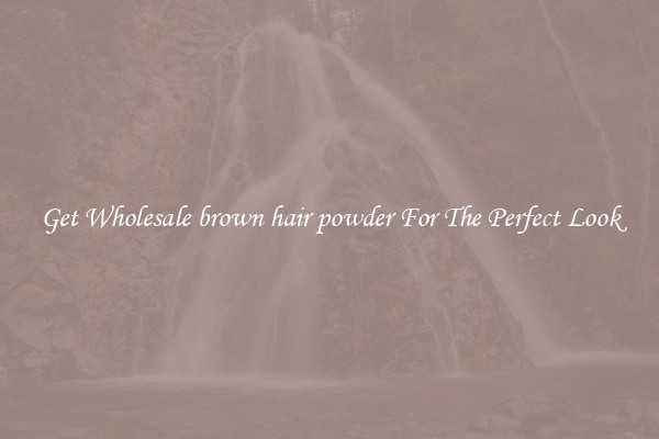 Get Wholesale brown hair powder For The Perfect Look