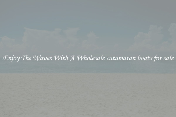 Enjoy The Waves With A Wholesale catamaran boats for sale