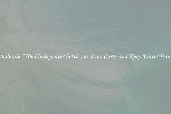 Wholesale 550ml bulk water bottles to Store Carry and Keep Water Handy