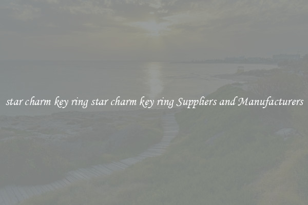 star charm key ring star charm key ring Suppliers and Manufacturers