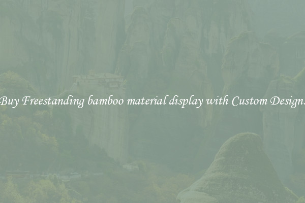 Buy Freestanding bamboo material display with Custom Designs