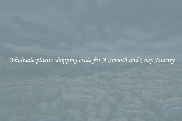 Wholesale plastic shopping crate for A Smooth and Cozy Journey